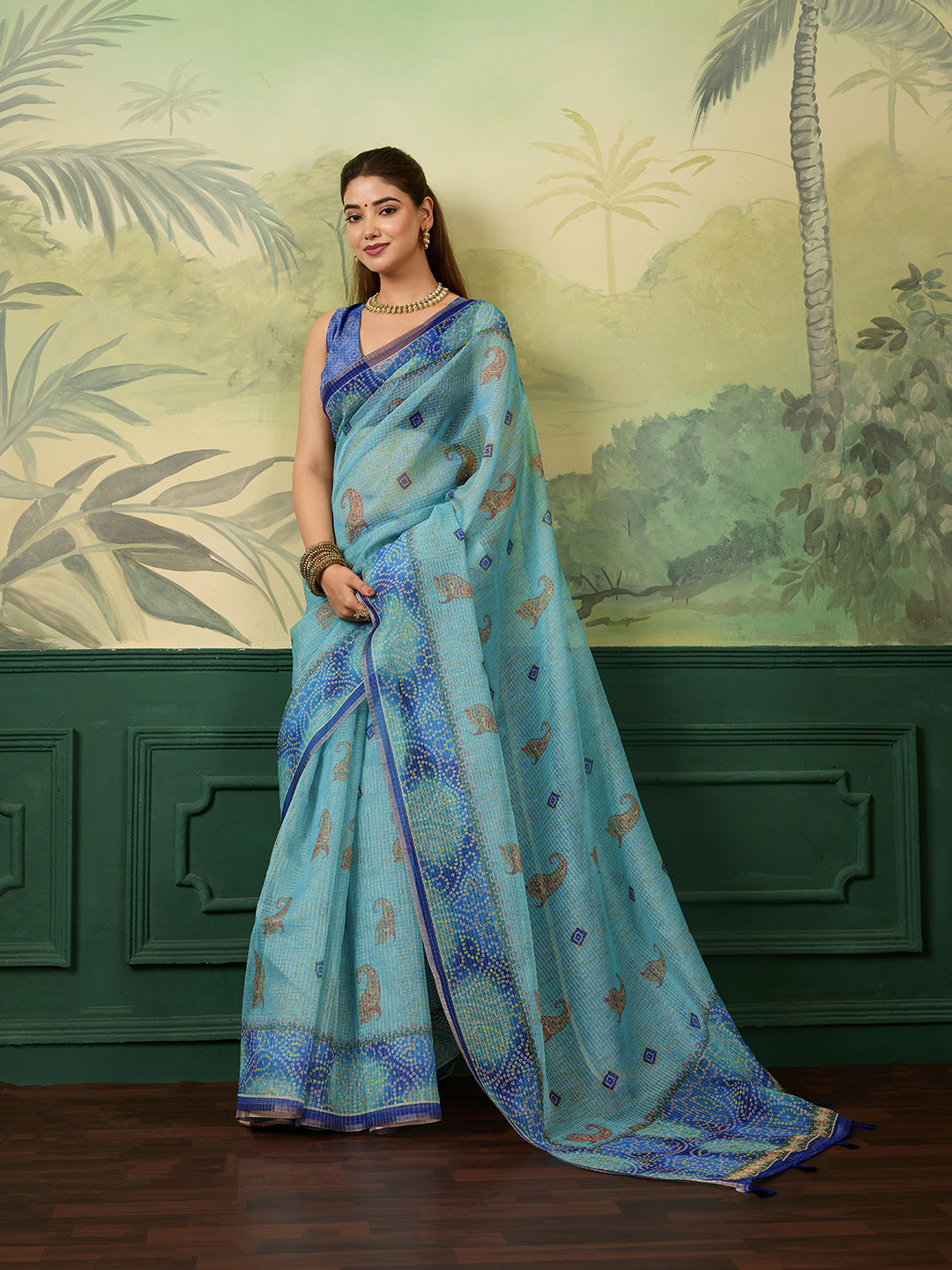 Tanmira New Beautiful Kota Doriya Bandhani Saree STL