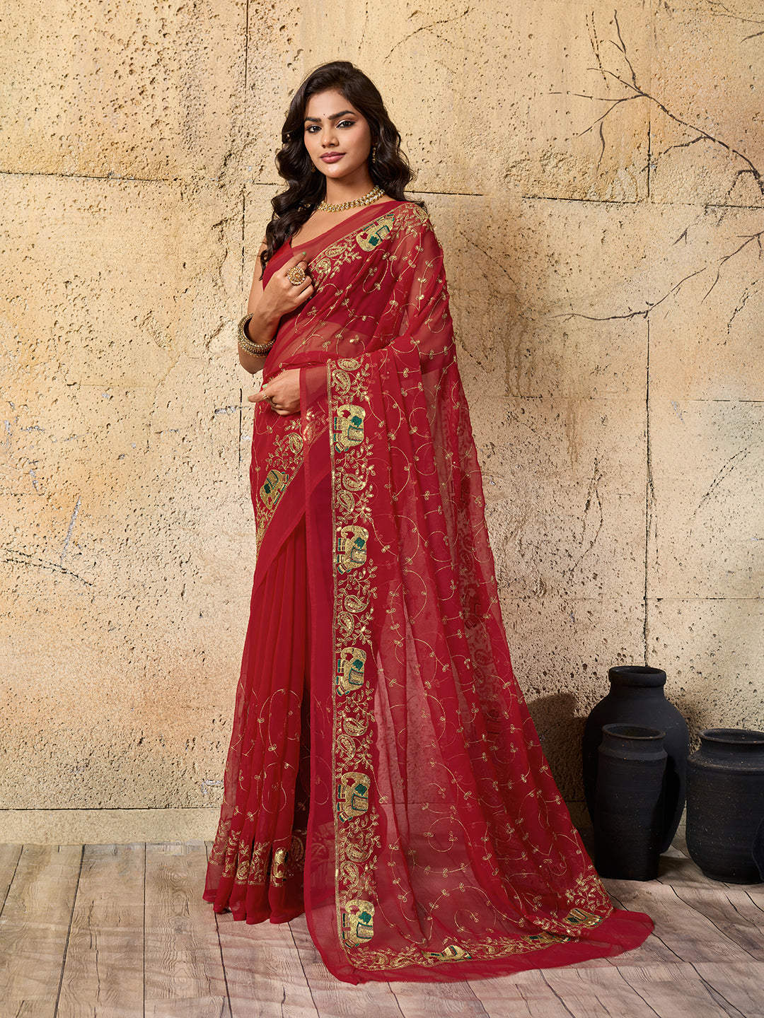 Tanmira Special Classic Traditional Saree in Soft Georgette Fabric JAY