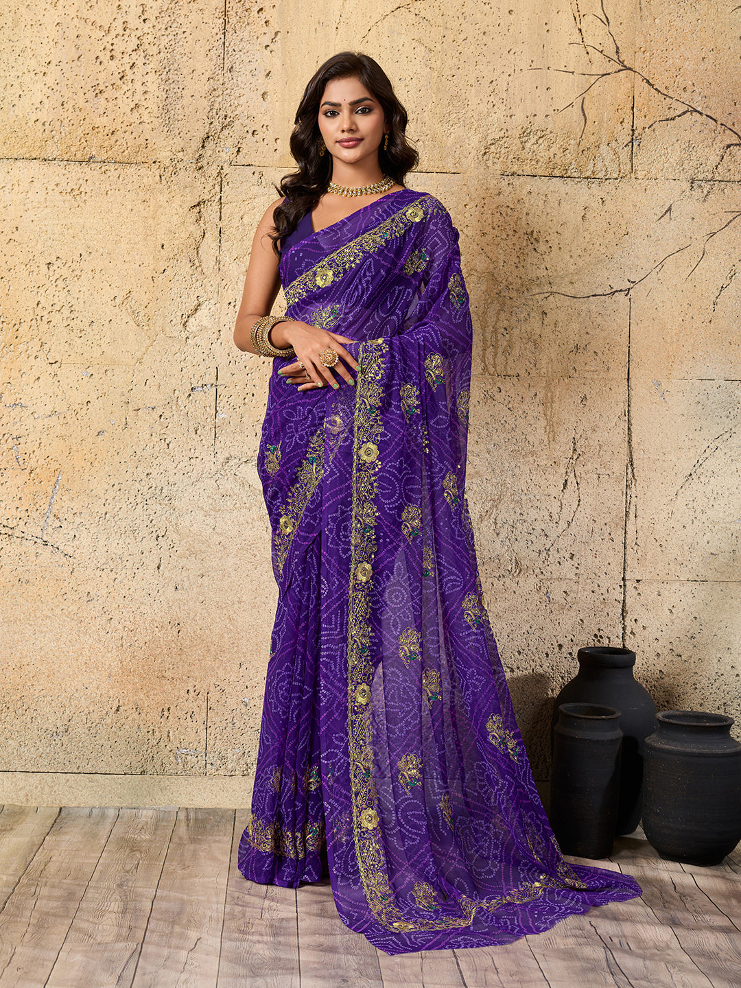 Tanmira Latest Radiant Charm In Georgette With Sequin Tari Work Saree JAY