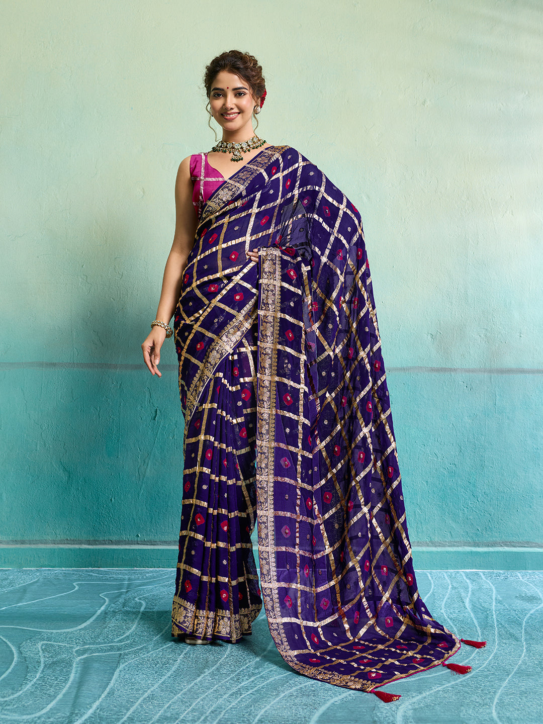 Tanmira Comfortable Casual Wear Saree in Georgette With Zari Weaving CHAND