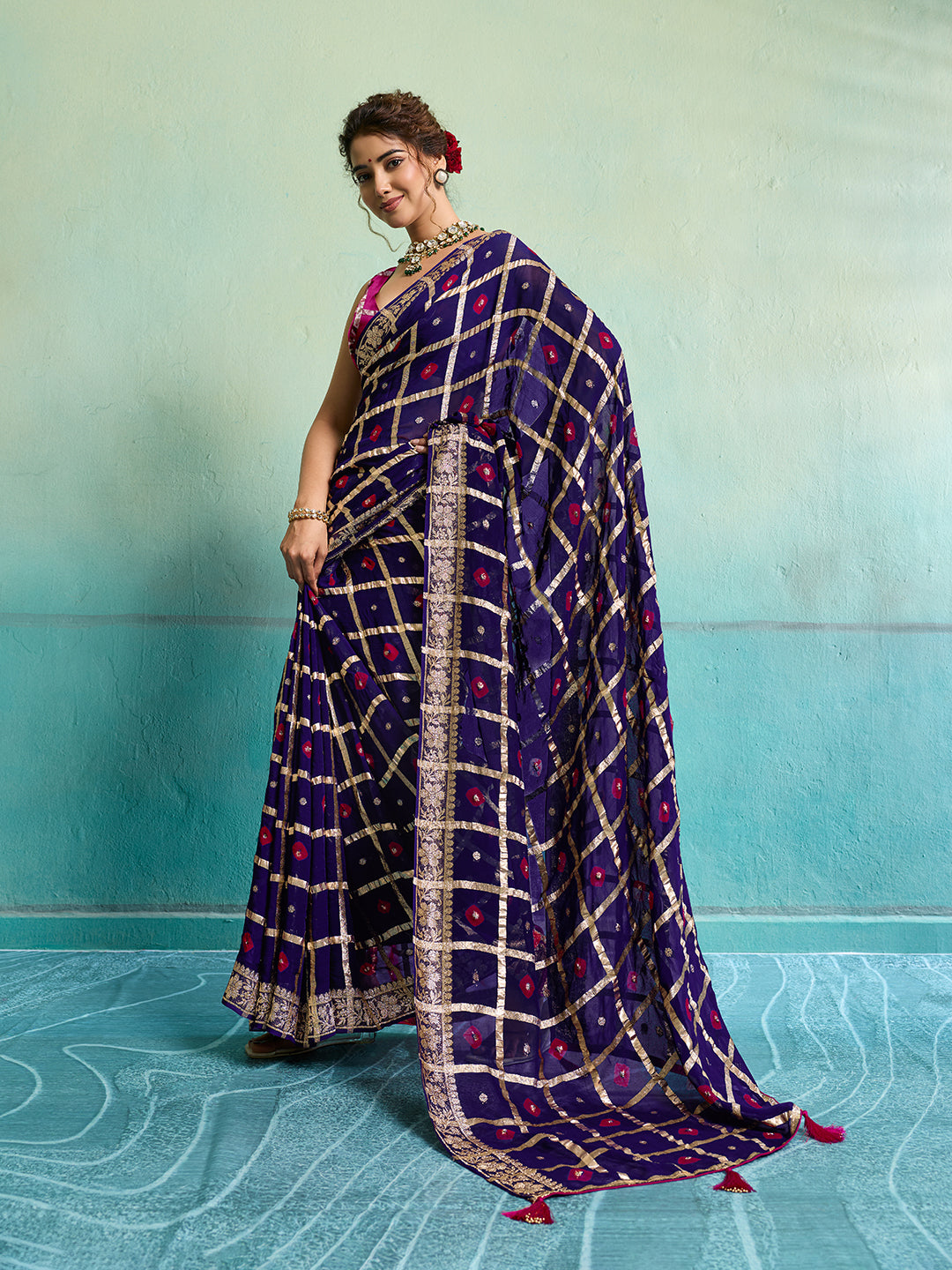 Tanmira Comfortable Casual Wear Saree in Georgette With Zari Weaving CHAND