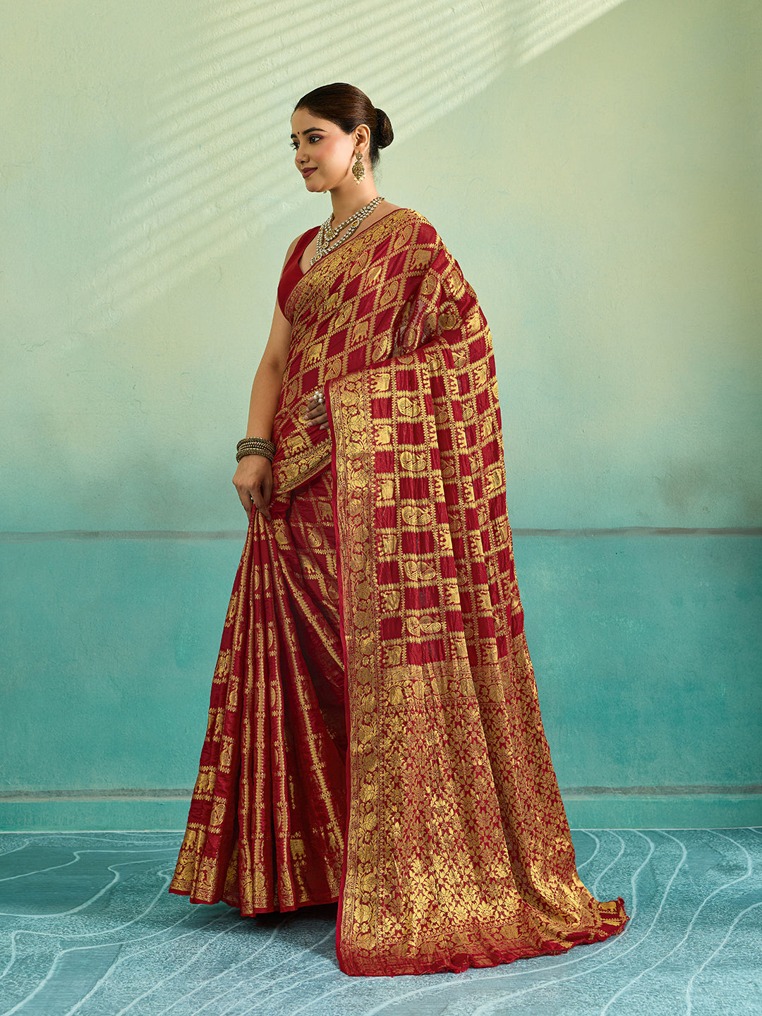 Tanmira New Latest Art silk Banarasi Style With Zari weaving Work Saree Tanmira