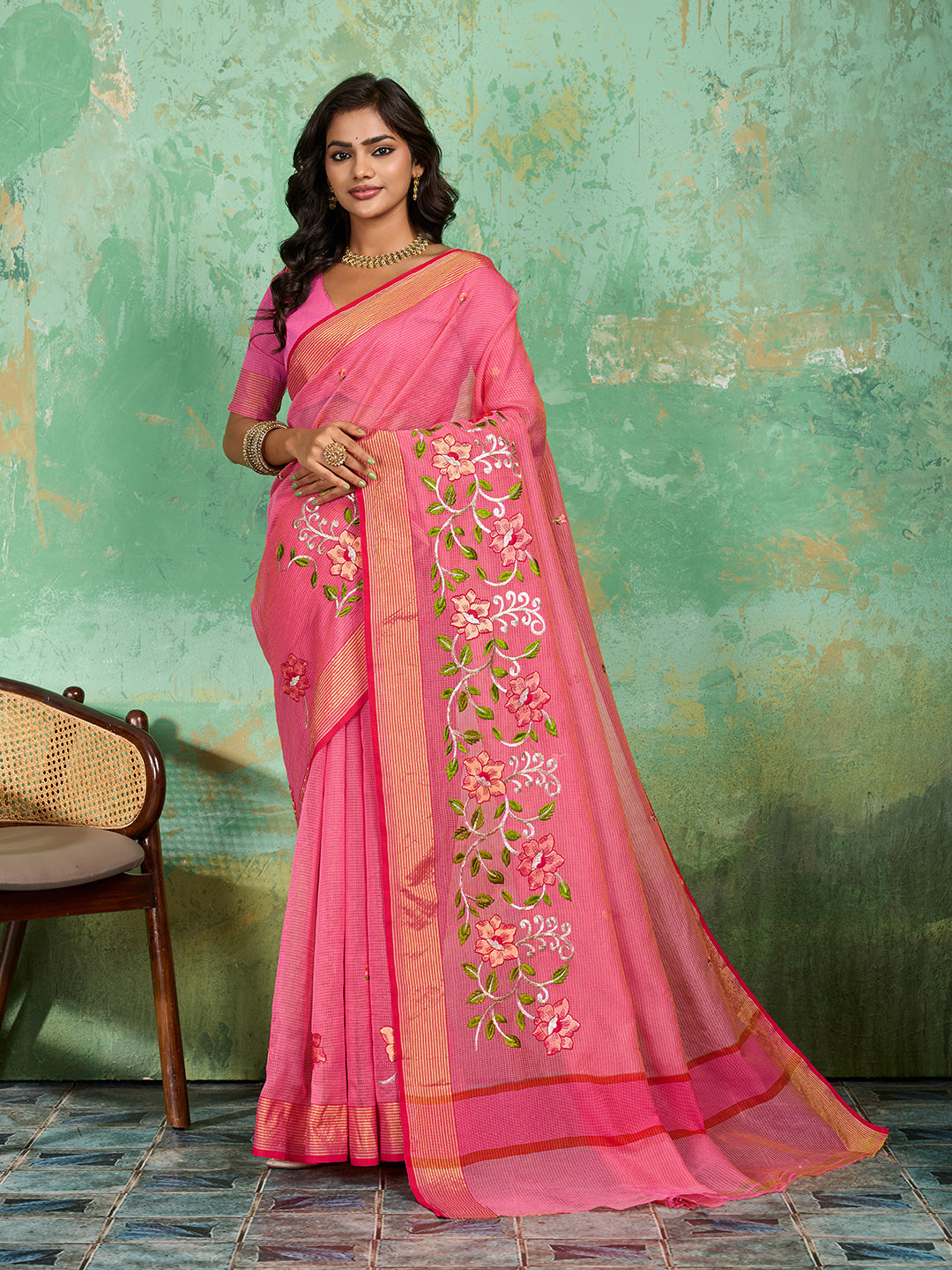 Tanmira New Kota Doriya Banarasi Style With kashish work Saree SWA