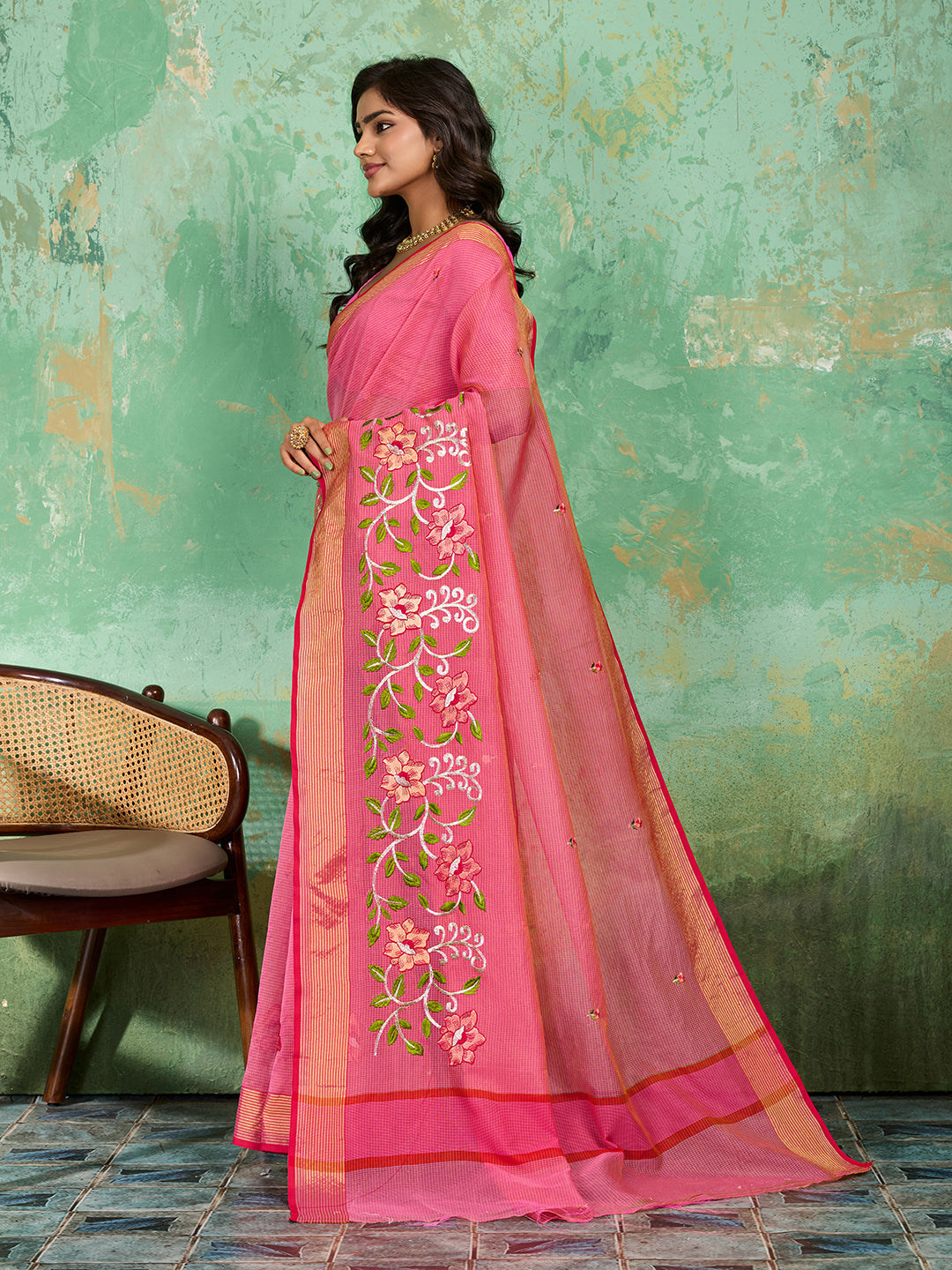 Tanmira New Kota Doriya Banarasi Style With kashish work Saree SWA