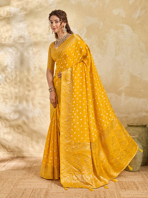 Buy New Elegant Bandhani Saree With Festive Wear Tanmira