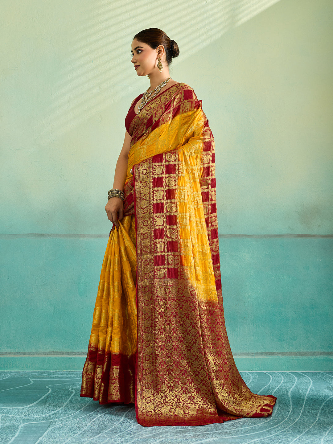 Tanmira New Arrival Art silk Banarasi Style With Zari weaving Work Saree Tanmira