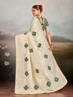 Buy Designer Style Saree With GotaPatti Work Tanmira