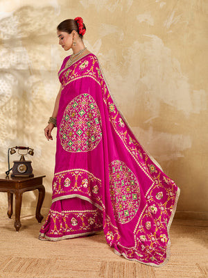 Buy New Patola Style Saree with Festive Wear Tanmira