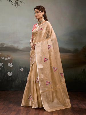 Buy Traditional Banarasi Style Saree Tanmira