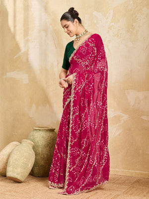 By Bandhani Saree