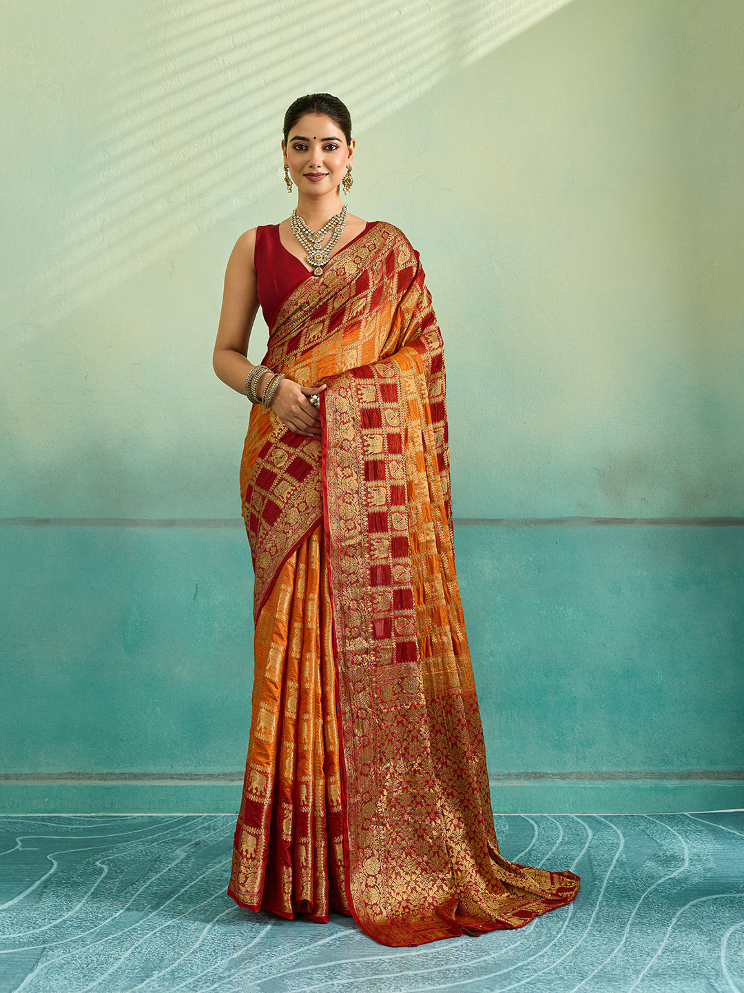 Tanmira New Launch Art silk Banarasi Style With Zari weaving Work Saree Tanmira