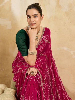 By Bandhani Saree