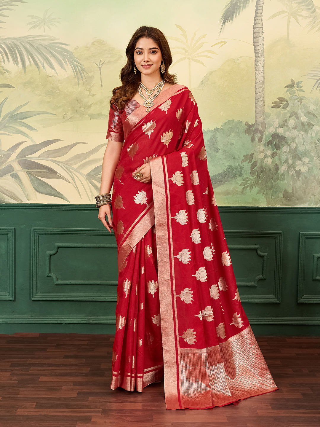Tanmira Latest Kajol Inspired Bollywood Banarasi Katan Silk Saree AST