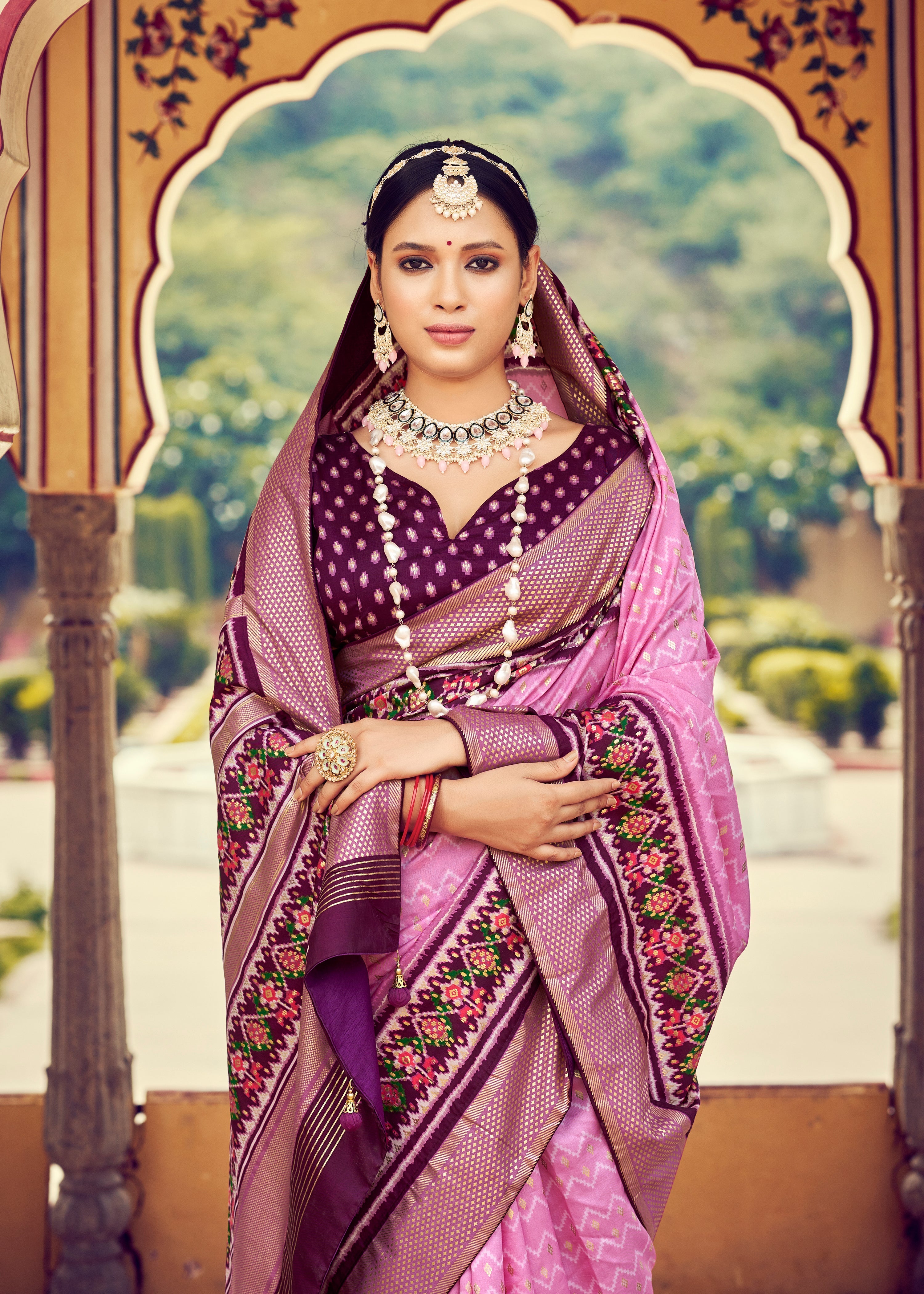 Tanmira Latest New Launch Pashmina Cotton Silk Saree STR Pink