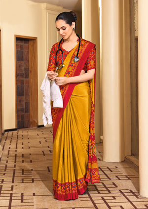 Silk Fabric Uniform Official Wear saree under 1500