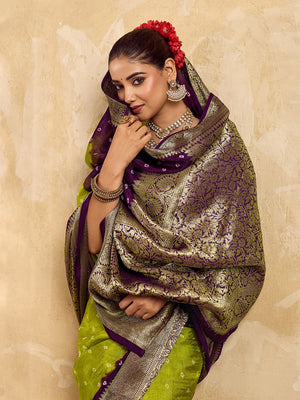 Buy Viscos Silk Bandhani Saree With Zari Border under 2000