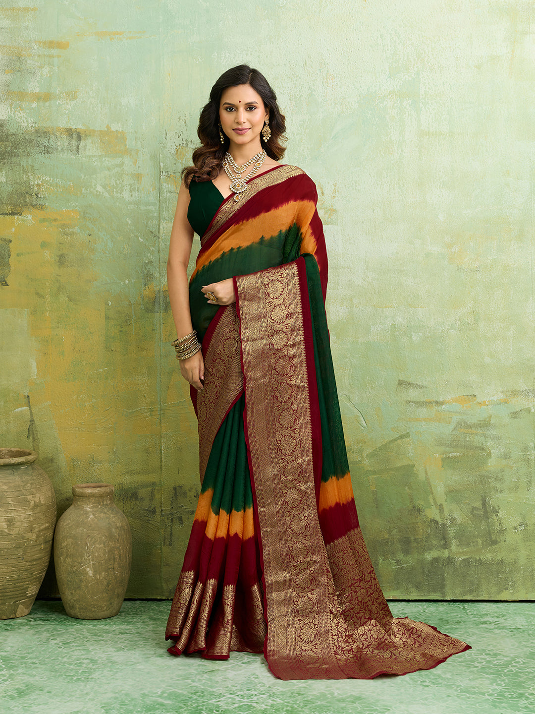 Tanmira New Special Viscos silk Zari weaving Work Saree SAM