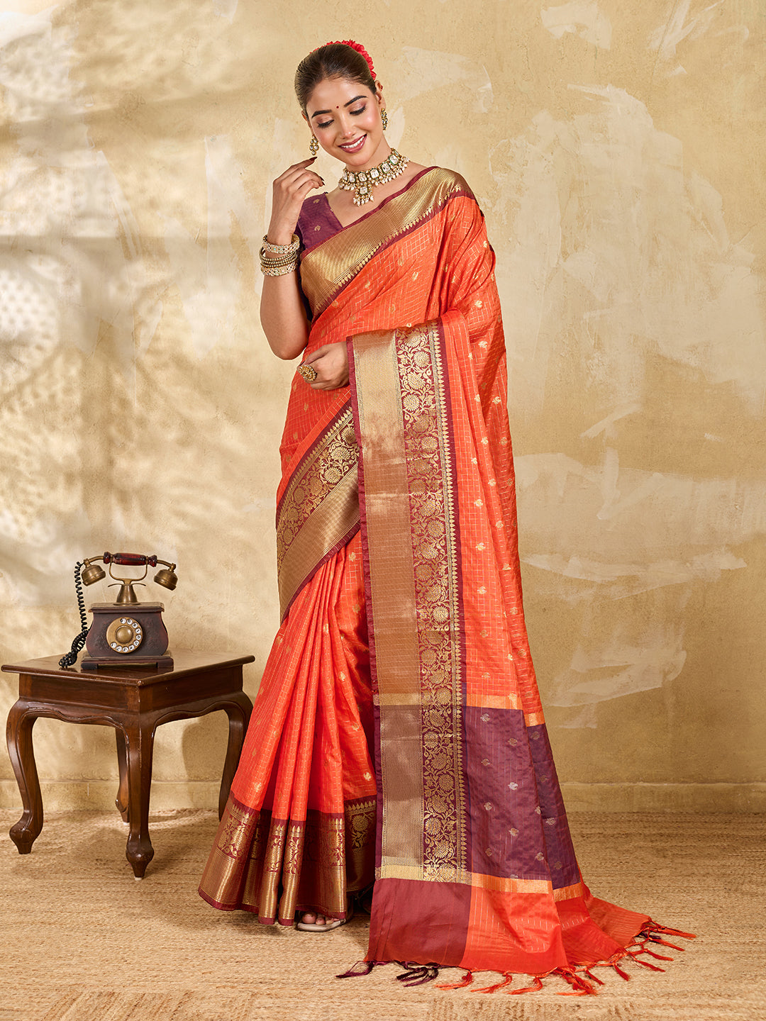 Tanmira Royal Banarasi Style Tissue Silk Saree NASA
