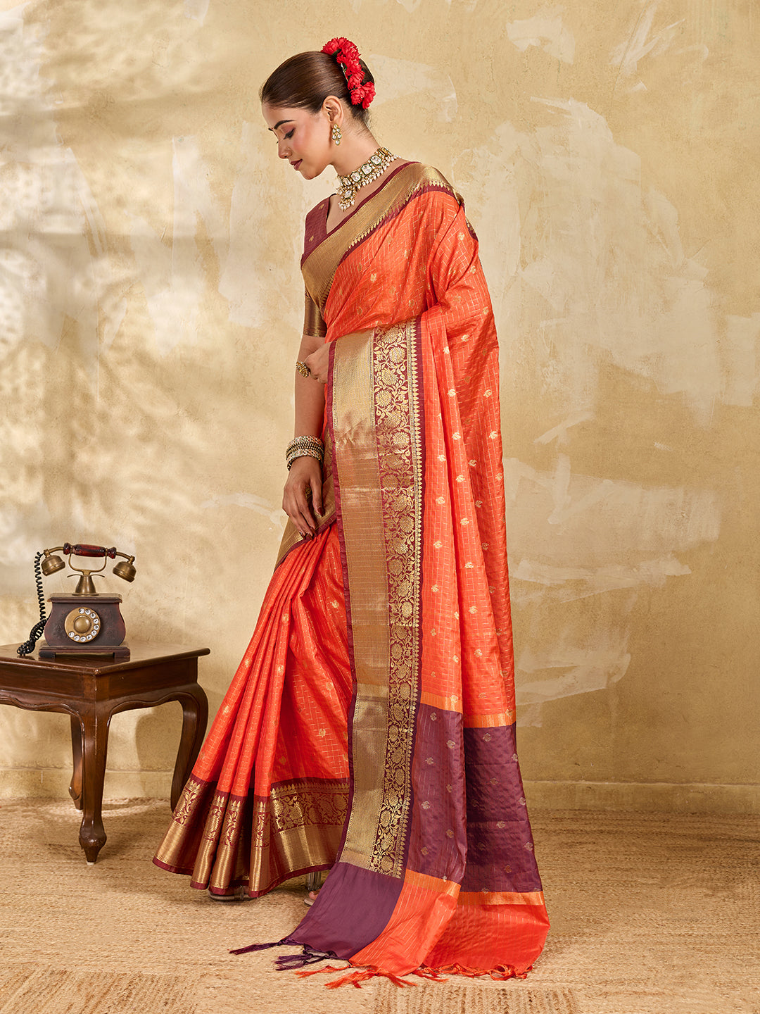 Tanmira Royal Banarasi Style Tissue Silk Saree NASA