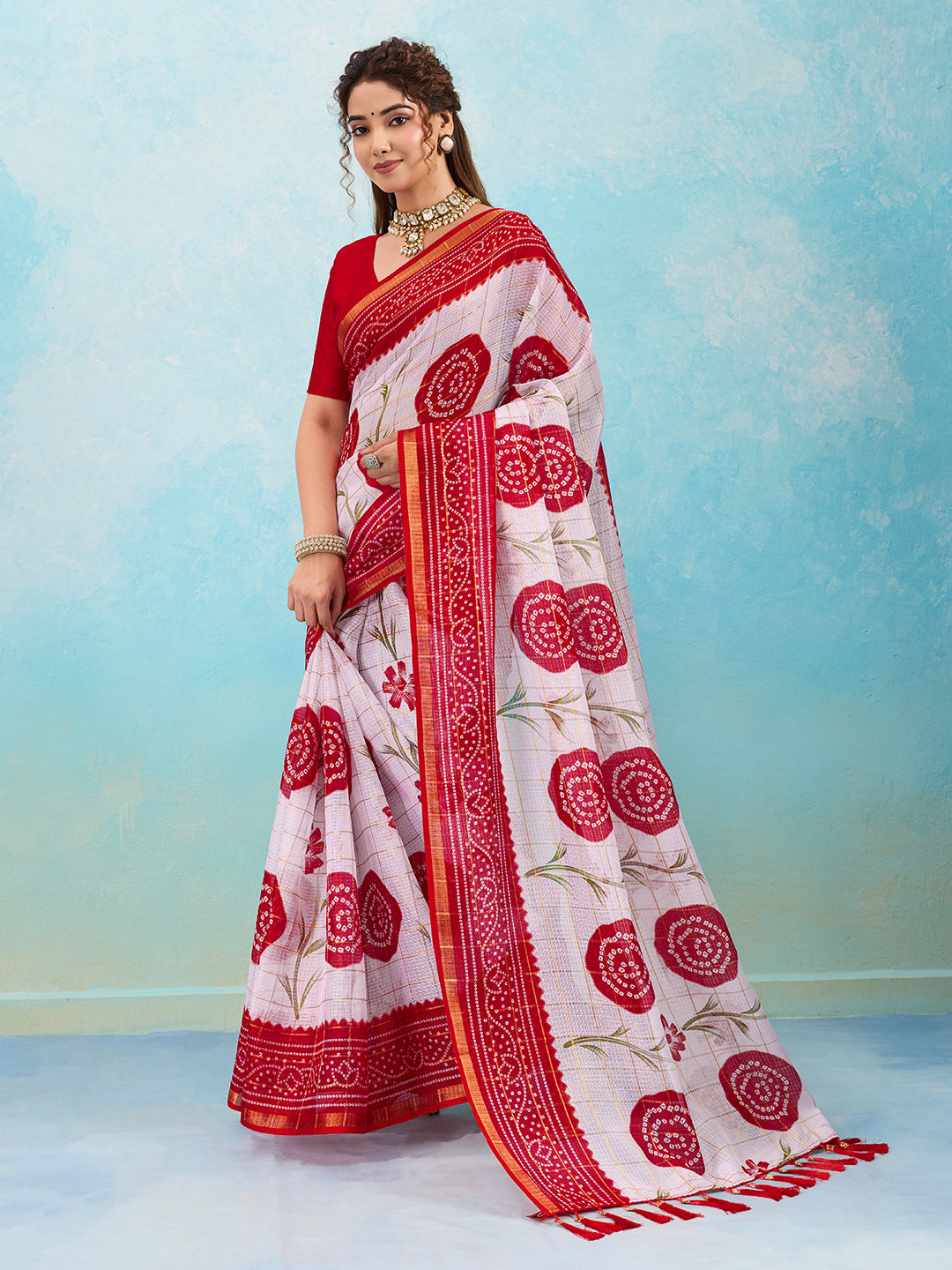 Tanmira New Kota Doriya Bandhani Style Festive Wear Saree STL