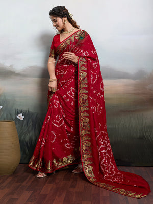Bandhani saree under 1000