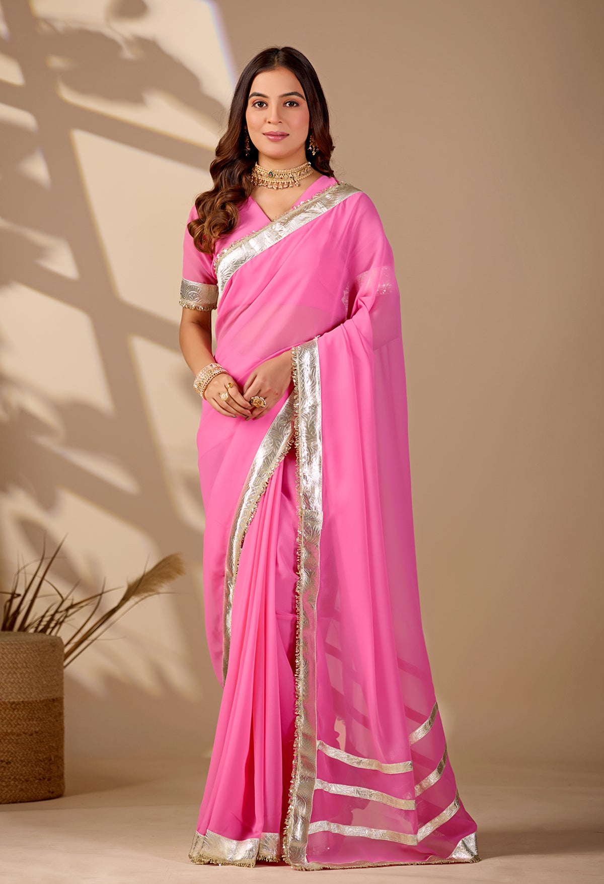 Tanmira New Premium Quality Georgette Saree for Festive Occasions MHS