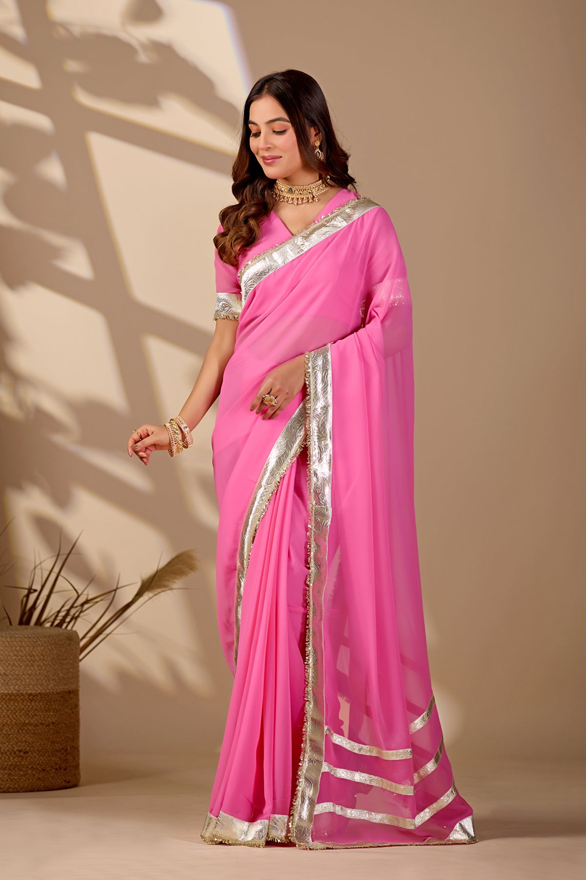 Tanmira New Premium Quality Georgette Saree for Festive Occasions MHS