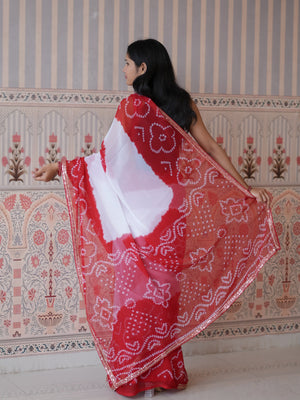 Buy New Festive Faag Style Saree with Elegant Border Work Tanmira image 6