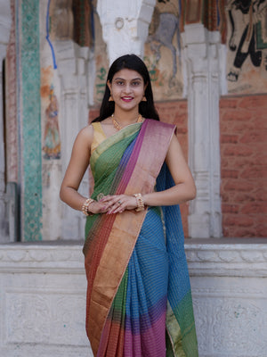 Buy Banarasi Organza Saree With Festive Wear Tanmira image 4