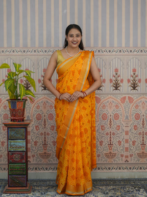 Buy Bandhani Style Saree Tanmira