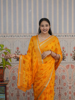 Buy Bandhani Style Saree Tanmira