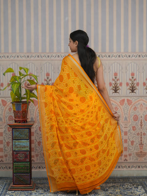 Buy Bandhani Style Saree Tanmira