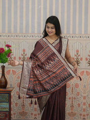 Buy Beautiful Upada Silk Banarasi Style Saree Tanmira