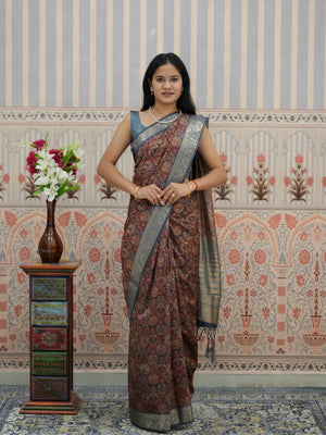 Buy Cotton Silk Printed Style Saree Tanmira