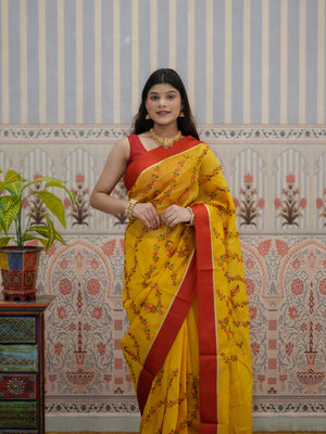 Buy Kota doriya Banarasi With Kashida Work Saree Tanmira