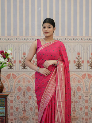 Buy Chinon Silk With Bandhani Saree Tanmira