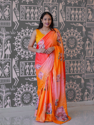 Buy Premium Saree with Kalamkari Style Tanmira