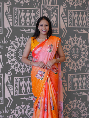 Buy Premium Saree with Kalamkari Style Tanmira
