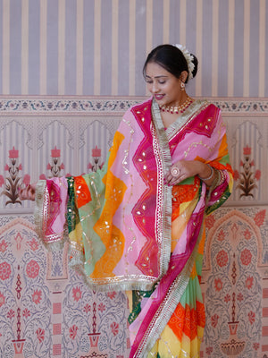 Buy New Traditional Georgette Saree With Festive Wear Tanmira