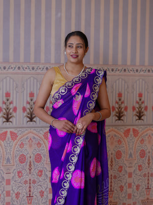 Buy New Festive Bandhani Style Saree with Pattern Work Tanmira