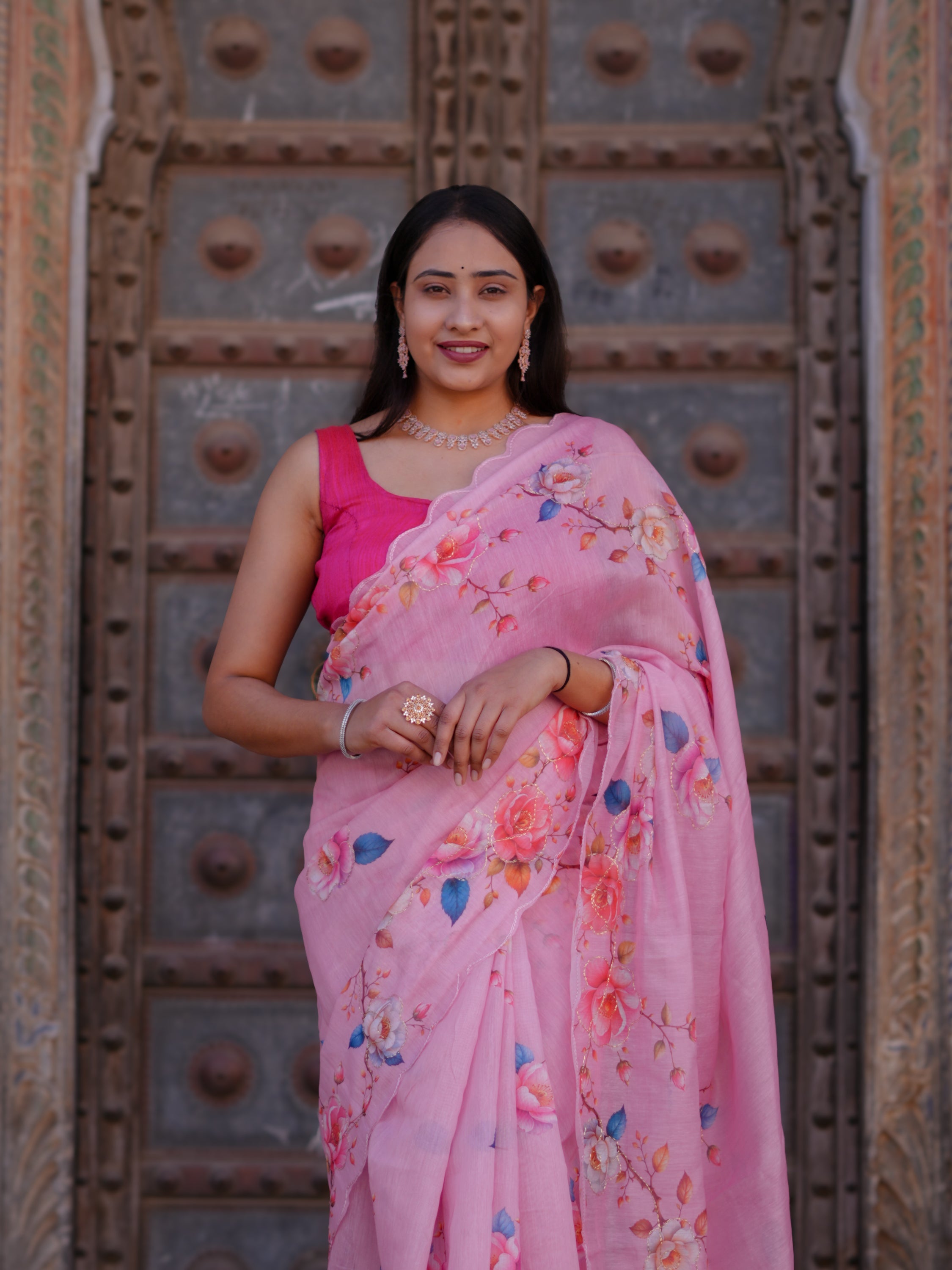Buy Printed Saree for Everyday Casual Wear Tanmira