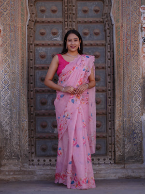 Buy Printed Saree for Everyday Casual Wear Tanmira