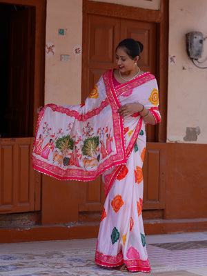 Buy Elegant Kalamkari Style Saree With Festive Special Tanmira