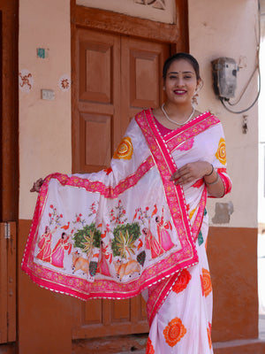 Buy Elegant Kalamkari Style Saree With Festive Special Tanmira