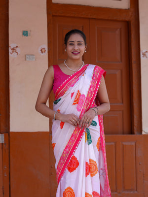 Buy Elegant Kalamkari Style Saree With Festive Special Tanmira