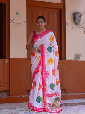Buy Elegant Kalamkari Style Saree With Festive Special Tanmira