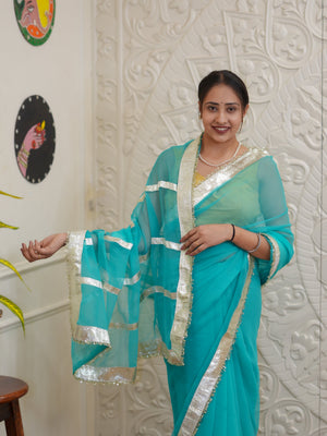 Buy New Premium Saree with Rich Gota Border Work Tanmira