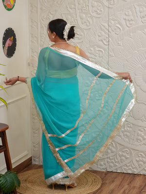 Buy New Premium Saree with Rich Gota Border Work Tanmira