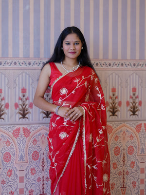 Buy Georgette Traditional Style Saree Tanmira