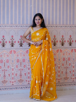 Buy Georgette Traditional Style Saree Tanmira